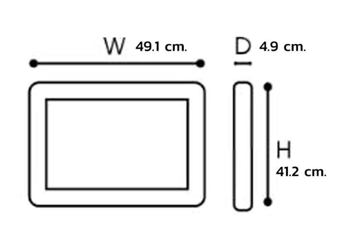 โคมสปอรตไลท์-led-400w-gata-silm-dob-สีดำ-เมทัลled