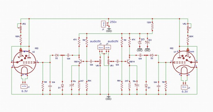 6e2-tube-driver-board-kit-fluorescent-level-indicator-drive-amplifier-volume-indication-preamp-diy-audio-power-pre-amp