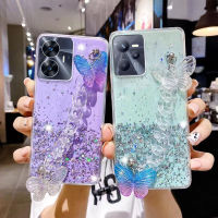 เคสโทรศัพท์สำหรับ Realme C55 C53 C35 C33 C30S C11 C25Y 10Pro Realme 11 7i + 9Pro 9I C25S C21 6Pro Realme C17 C12 5 5i 6i C3 C2 5Pro 6 7 8สำหรับเด็กหญิงและสุภาพสตรีที่มีสายคล้อง