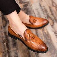 Stock-Mens Formal Pu Leather Shoes Business Office Tassel shoes big size 38-46