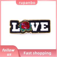 RUPANBO039392692แผ่นผ้าโพลีเอสเตอร์ลายความรักพร้อมกุหลาบปัก6ชิ้นแผ่นปะรูปความรัก3.931.42นิ้วแผ่นปักลายเตารีดผ้าความคิดสร้างสรรค์สำหรับเด็กผู้หญิง