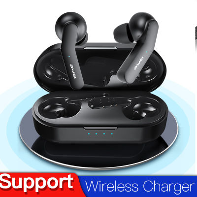 AWEI Wireless Stereo Earbuds Touch-Control Bluetooth-compatible 5.0 Super Bass HiFi Handsfree Waterproof Headset With Dual Mic