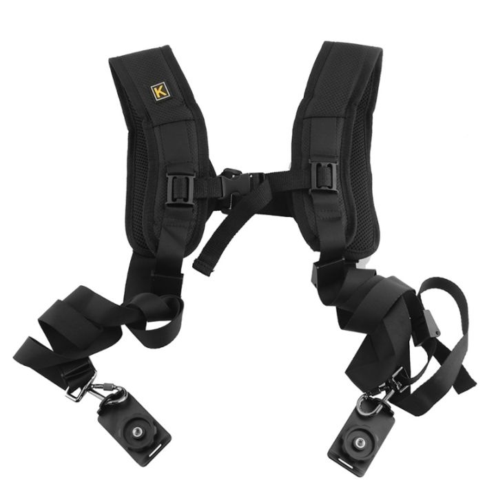 dxab-double-strap-adjustable-digital-camera-double-shoulder-quick-release-camera-strap-dslr-camcorders-straps-accessories