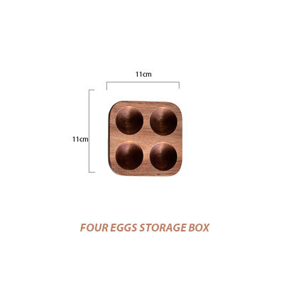 Japanese Style Wooden Double Row Egg Storage Box Egg Wood Tray Home Storage Rack Eggs Holder Kitchen Cooking Organizer Tools