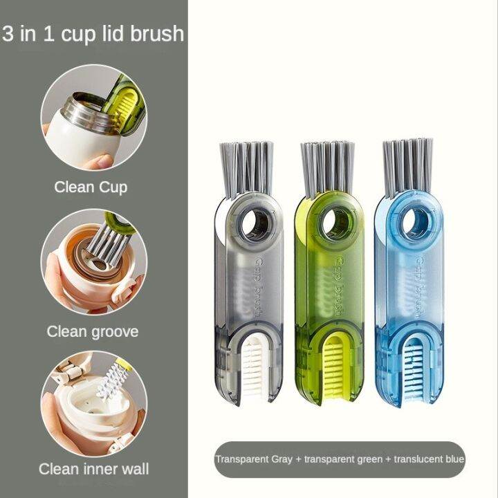 Cup Scrubber Glass Cleaner Bottles Brush Sink Kitchen Accessories 2 in 1  Drink Mug Wine Suction Cup Cleaning Brush Gadgets