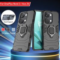 เคสเกราะสำหรับ OnePlus Nord 3 /Ace 2V 5G เคสหลัง PC แบบแข็งโครง TPU นุ่มกันกระแทกพร้อม360แม่เหล็ก ° ห่วงยึดโลหะหมุนได้