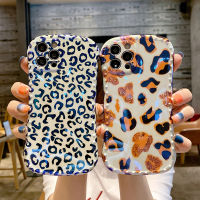 Gorgeous Blu ray Leopard Print pattern Silicone TPU Phone Case For 13 12 Pro 11 Pro Max X Xs XR 7 8 Plus SE Glitter Cover