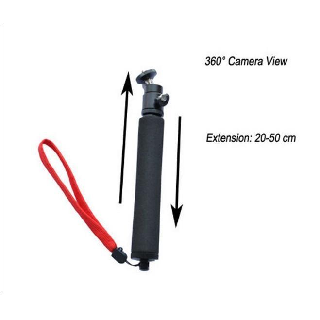 ไม้เซลฟี่สำหรับยึดกล้อง-gopro-action-camera-dslr-หัวบอล-หมุนได้-360-องศา