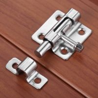 【LZ】☋▼☜  1pc Silver Metal Door Latch for Home Hardware Gate Safety Doors Cabinet Bolt Window Catch Lock 41x30mm