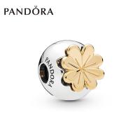 Pandoraˉ charm string ornaments beads Shine flashing four-leaf clover without silicone clips 768000CZ womens fashion personality DIY beads Pandoraˉ charm bracelet beaded jewelry