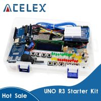 【HOT SALE】 gcnbmo ชุดสตาร์ทเตอร์สำหรับ Arduino Uno R3 - Uno R3,บอร์ดขนมปังและตัวยึดมอเตอร์ขั้นตอน/เซอร์โว/1602 LCD/สายไฟ/UNO R3