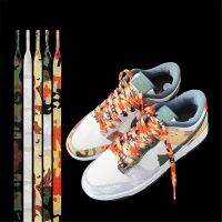 [Fashion goods060]ใหม่ Camouflage CampingShoelaces ผู้หญิงผู้ชายพิมพ์ BootsCasual บาสเกตบอลรองเท้า Laces Strings