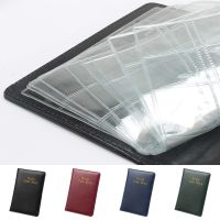 ✠◈ 120 Units Leather Coin Album Commemorative Stamp Collector Collecting Organizer Collection Book Gifts Storage Black