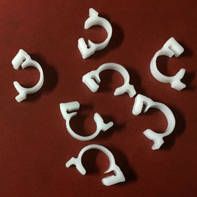 5pcs Hose Clamps Adjustable White Plastic Line Water Pipe Strong Clip Spring Cramps Fuel Air Tube Fitting Fixed Tool