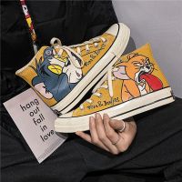 ﹉▨  This joint high help canvas shoes male han edition 1970 s boy spring tide ins sandals casual shoes joke