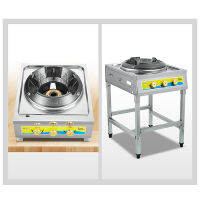 ครัวเรือนสแตนเลสเตาไฟร้อนช่วงเดียวเตาแก๊สเชิงพาณิชย์เตาแก๊สแรงดันสูง Cooktop เครื่องใช้ในครัว