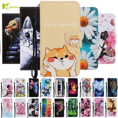 「Enjoy electronic」 Redmi9 for Casa Xiaomi Redmi 9 9A 9C Case Redmi 9a Note 9S Note 9 Pro Max Funda Fashion Cute Painted Leather Magnetic Flip Cover