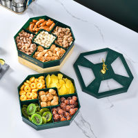 Simple Elk Statue Plastic Storage Tray Snack Box Candy Tray Food Storage Box Christmas Tableware Living Room Kitchen Accessories
