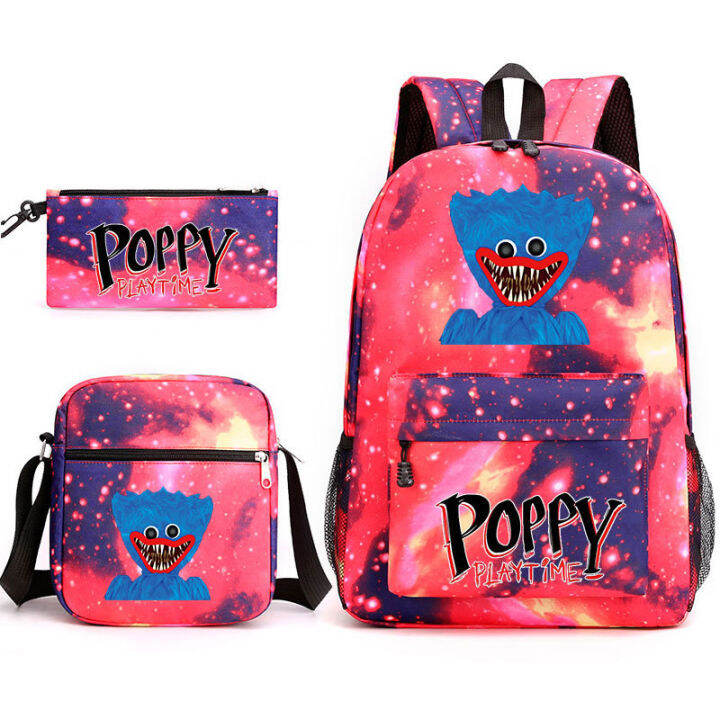 top-2022-new-arrival-huggy-wuggy-poppy-playtime-game-three-piece-set-shoulder-bag-backpack-pen-bag-3-in-1