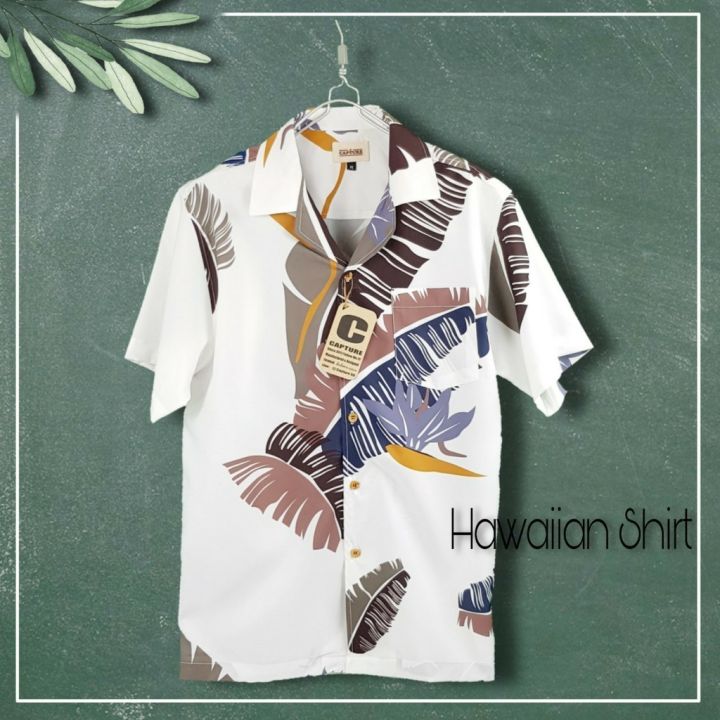 hawaii-shirt-เสื้อฮาวาย-แนว-the-toys-ลายใบกล้วย-สีขาว-มีถึง-อก-48