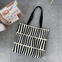 [COD] 2022 New Design Canvas Womens Shoulder College Student Class Handbag Shopping