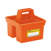 Penco Storage Caddy Small Orange / กล่องจัดระเบียบสิ่งของแบบมีหูหิ้ว ขนาดเล็ก สีส้ม แบรนด์ Penco จากประเทศญี่ปุ่น (HEB035-OR)