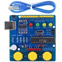 【CW】 ATmega328P Development Board Module CH340 Driver with Buzzer   USB Cable Compatible for