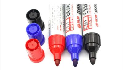 ถูกจริต (1 Pcs) ปากกาเขียนทุกพื้นผิว จัมโบ้ ด้ามใหญ่ เขียนงานลื่นไม่มีสะดุด (Permanant Broad Marker) แบบเติมหมึกได้ มี 3 สี