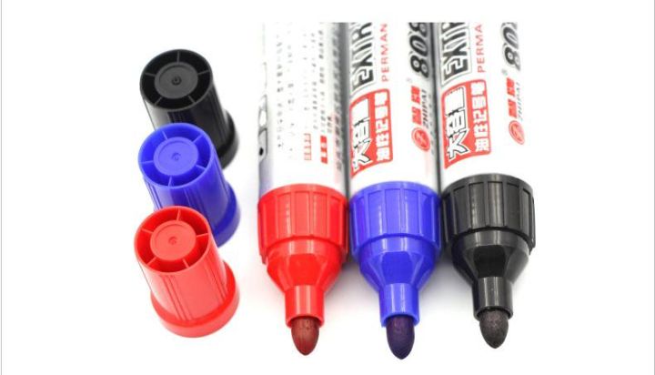 ถูกจริต-1-pcs-ปากกาเขียนทุกพื้นผิว-จัมโบ้-ด้ามใหญ่-เขียนงานลื่นไม่มีสะดุด-permanant-broad-marker-แบบเติมหมึกได้-มี-3-สี