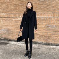 [COD] Double-sided cashmere coat women 2022 new high-end slim wool woolen wholesale