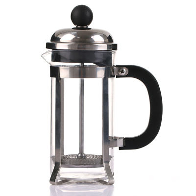 350ML Glass Blunt French Press Coffee Maker Kettle Pot With Stainless Steel Coffee Plunger Hollow Cafetiere Filter Coffee Pot