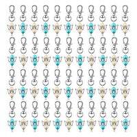 100 Pieces Angel Favor Keychains Angel Pearl Keychains Baptism Favor Keychain Guest Return Favors Key Chains for Girl