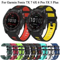 ✖✒﹉ Gorący pasek do zegarków dla Garmin Fenix 6X 6 Pro 5X 5 Plus Fenix 7X 7 3 3hr 945 zespoły 22 26mm Smartwatch silikonowy pasek Easyfit