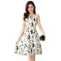 Cheap New Fashion Silk White Casual Dress Women 2023 Summer Sexy Simple Elegant Mini Style Floral Dress For Girls Clothing