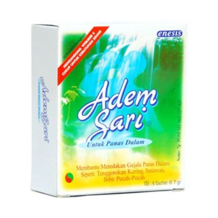 Adem Sari Original Indonesia *12 KOTAK* = 1 kotak = 6 sachet | Lazada