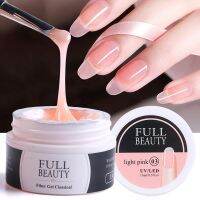 New 15ml Quick Building Gel For Nail Extension Acrylic White Clear Uv Builder Pink Clear Crystal Gel Polish Manicure Nail Art