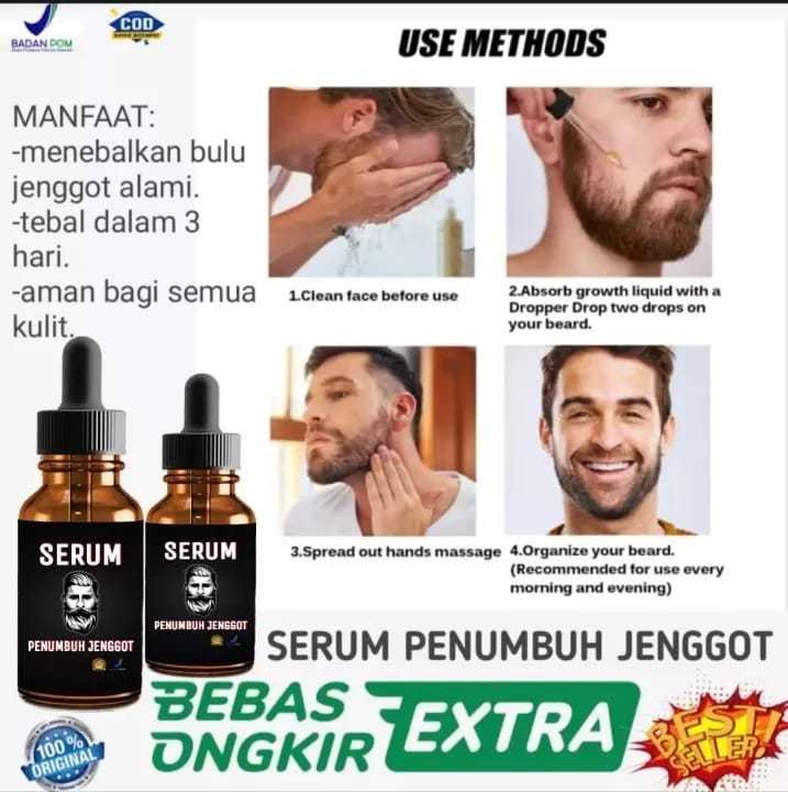 Serum Penumbuh Jenggot Dan Brewok Pria Cepat Menumbuhkan Brewok Dan Jenggot Paling Ampuh Serum