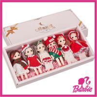 IJVBTV Barbie ตุ๊กตาบาบี้ ของขวัญสำหรับเด็ก สีสันสดใส ของเล่น munecas เสื้อผ้าตุ๊กตาผ้า ของเล่นรูปการกระทำ ข้อต่อขยับได้ ตุ๊กตาแฟชั่นเด็ก ตุ๊กตา BJD 1/12 ตุ๊กตาข้อต่อกระเป๋า ตุ๊กตาคริสมาสต์ ตุ๊กตา BJD ขนาดเล็ก