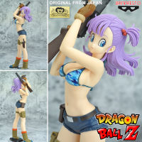 Figure ฟิกเกอร์ งานแท้ 100% แมวทอง Banpresto Dragon Ball Z ดราก้อนบอล แซด Glitter and Glamours Bulma บลูม่า ชุดชั้นใน Ver Original from Japan อนิเมะ การ์ตูน มังงะ manga Model โมเดล