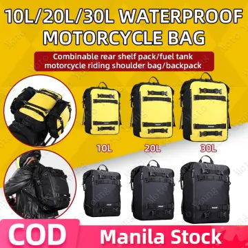 Rhinowalk Motorcycle Motocross Rear Seat Bag 10L 20L 30L Waterproof Luggage  Pack