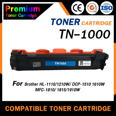 HOME Toner เทียบเท่า TN1000/TN-1000/1000 สำหรับ Brother 1210W/DCP-1510/HL-1110/DCP-1610W/MFC-1810/1811/1815/1910/1910w