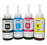 Epson หมึกเติม เอปสัน แท้  ( ไม่มีกล่อง) Epson T664 L100, L110, L120, L200, L210,L220, L300,L310, L350, L355,L365,L360,L455, L550, L555,L565, L1300 รุ่น T6641 T6642 T6643 T6644 (no box)