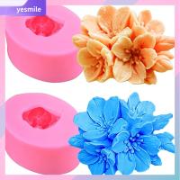 YESMILE 2pcs สีชมพูอมชมพู แม่พิมพ์ดอกซิลิโคน ซิลิโคนทำจากซิลิโคน 75.53.5ซม. แม่พิมพ์ดอกไม้3D ทำแม่พิมพ์ซิลิโคน ตกแต่งเค้กตกแต่ง