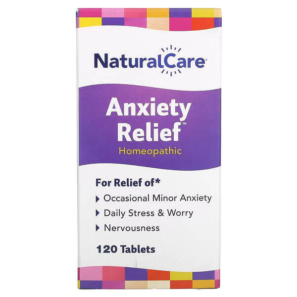 Natural Care Homeopathic Anxiety Relief (120 Sublingual Tablets ...