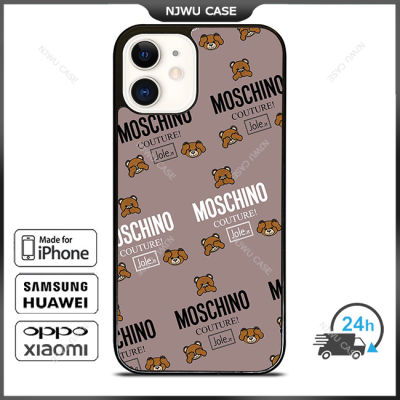Moschino Couture Phone Case for iPhone 14 Pro Max / iPhone 13 Pro Max / iPhone 12 Pro Max / XS Max / Samsung Galaxy Note 10 Plus / S22 Ultra / S21 Plus Anti-fall Protective Case Cover