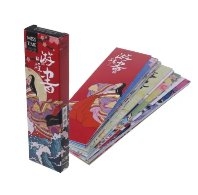 30 Sheets/pack Paper Bookmark Vintage Japanese Style Book Marks For School Student