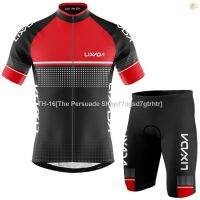 ஐ✸☄ Lixada Men Cycling Jersey Set Breathable Quick-Dry Short Sleeve Biking Shirt and Foam Padded Shorts MTB Cycling Outfit S