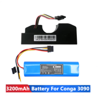 แบตเตอรี่3200MAh สำหรับ CECOTEC CONGA 3090 3091 3092 1690 1890 2090 2290เครื่องดูดฝุ่นหุ่นยนต์อุปกรณ์เสริมอะไหล่เครื่องมือ