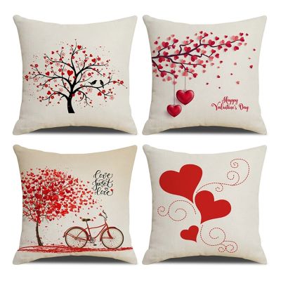 Valentines Day Decoration Wedding Party Decor Pillow Covers Wedding Ornaments Car Cushion Cover Valentines Day Gift