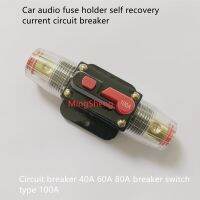 Original new 100% car audio fuse holder self recovery current circuit breaker 40A 60A 80A breaker switch type 100A Electrical Circuitry Parts